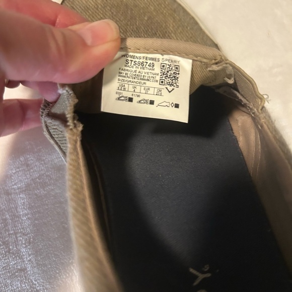 Sperry Tan Slip-On Sneakers with Elastic Goring - Picture 6 of 7